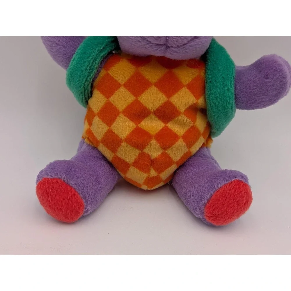 Gymboree Purple Dog Plush Puppy 6 Inch Backpack Stuffed Animal Toy